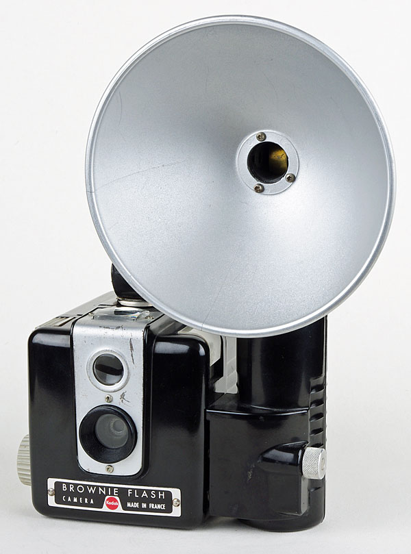 appareil photo kodak brownie flash camera et sa sacoche d'or